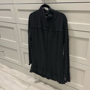 We The Free Charcoal Ribbed Turtleneck